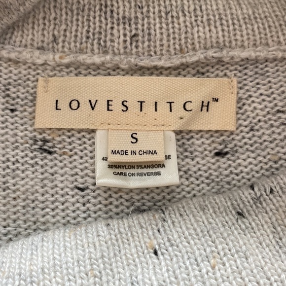 Lovestitch gray speckled sweater dress. Great for back to school. Small - Picture 8 of 9
